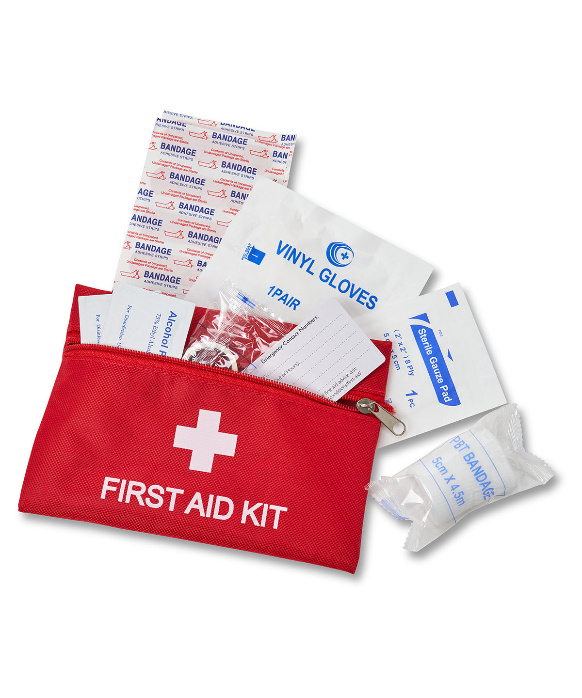 Travel first aid kit | red