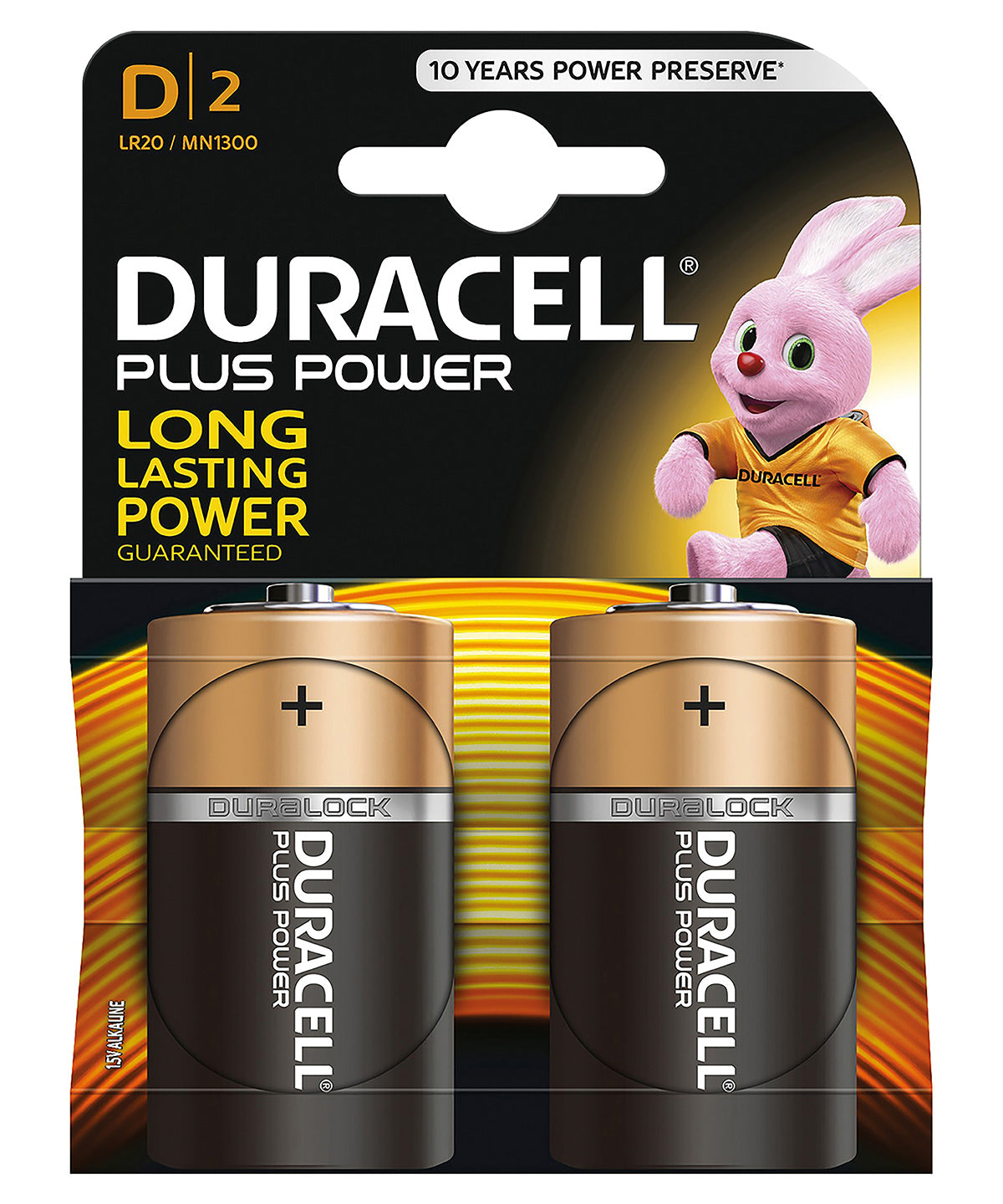 Duracell Plus Power D batteries 2-pack | Standard