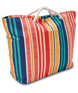 Beach cool bag | textured stripe