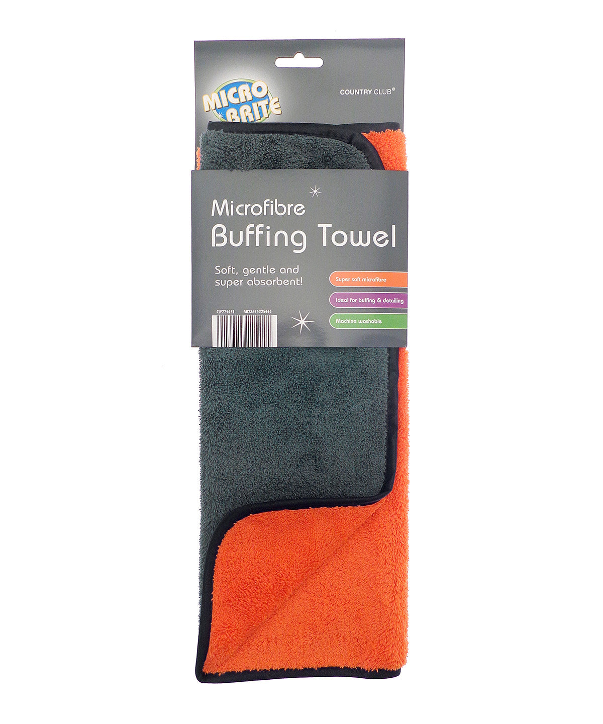 Buffing towel | grey/orange