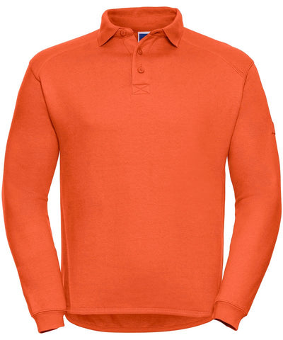 Heavy-duty collar sweatshirt | Orange