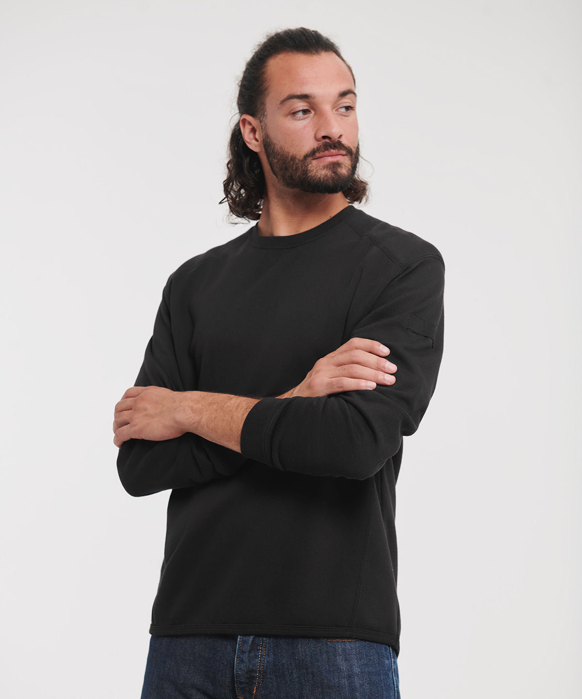 Heavy-duty crew neck sweatshirt | black