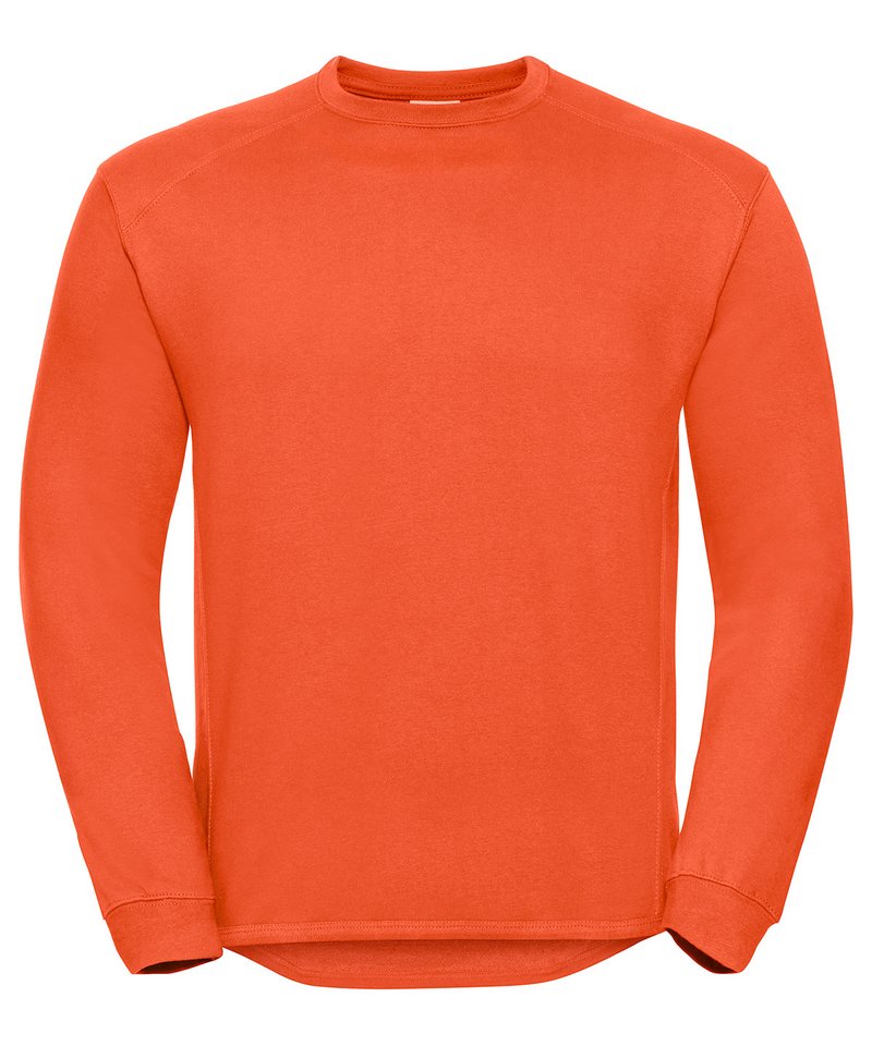 Heavy-duty crew neck sweatshirt | Orange