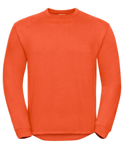 Heavy-duty crew neck sweatshirt | Orange