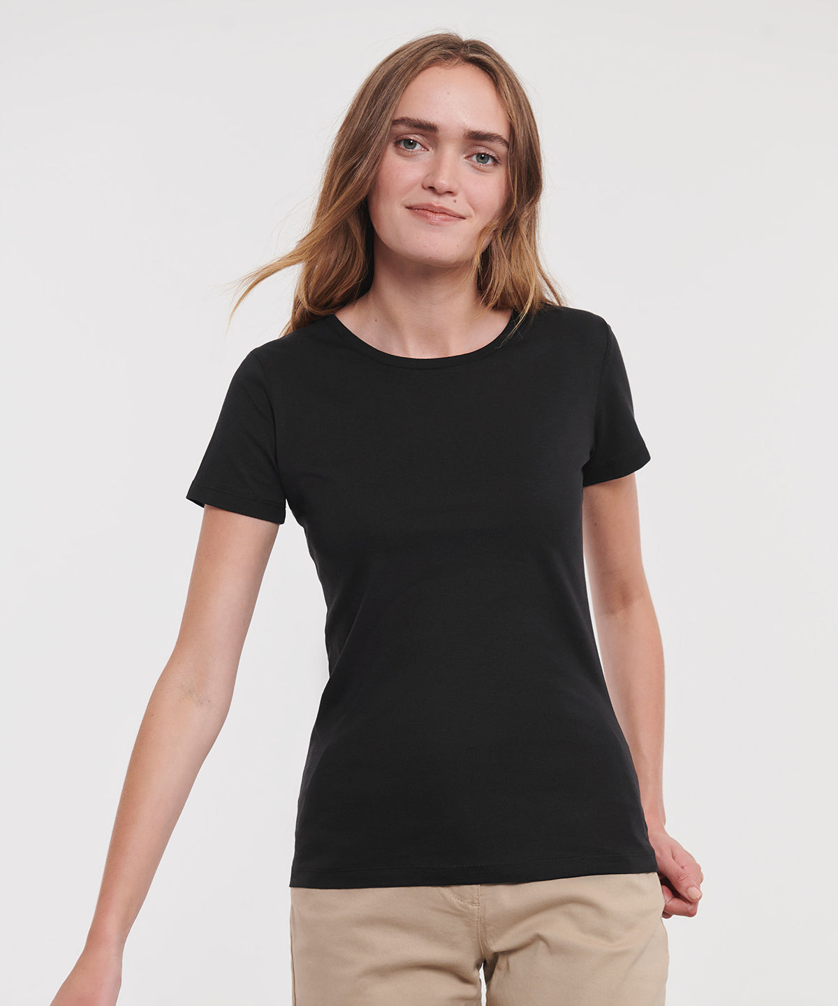 Womens pure organic tee | black