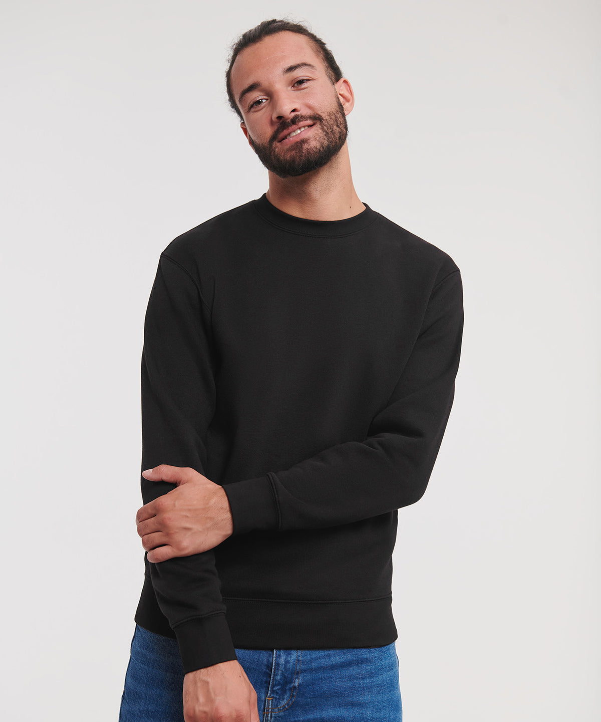 Set-in sleeve sweatshirt | white