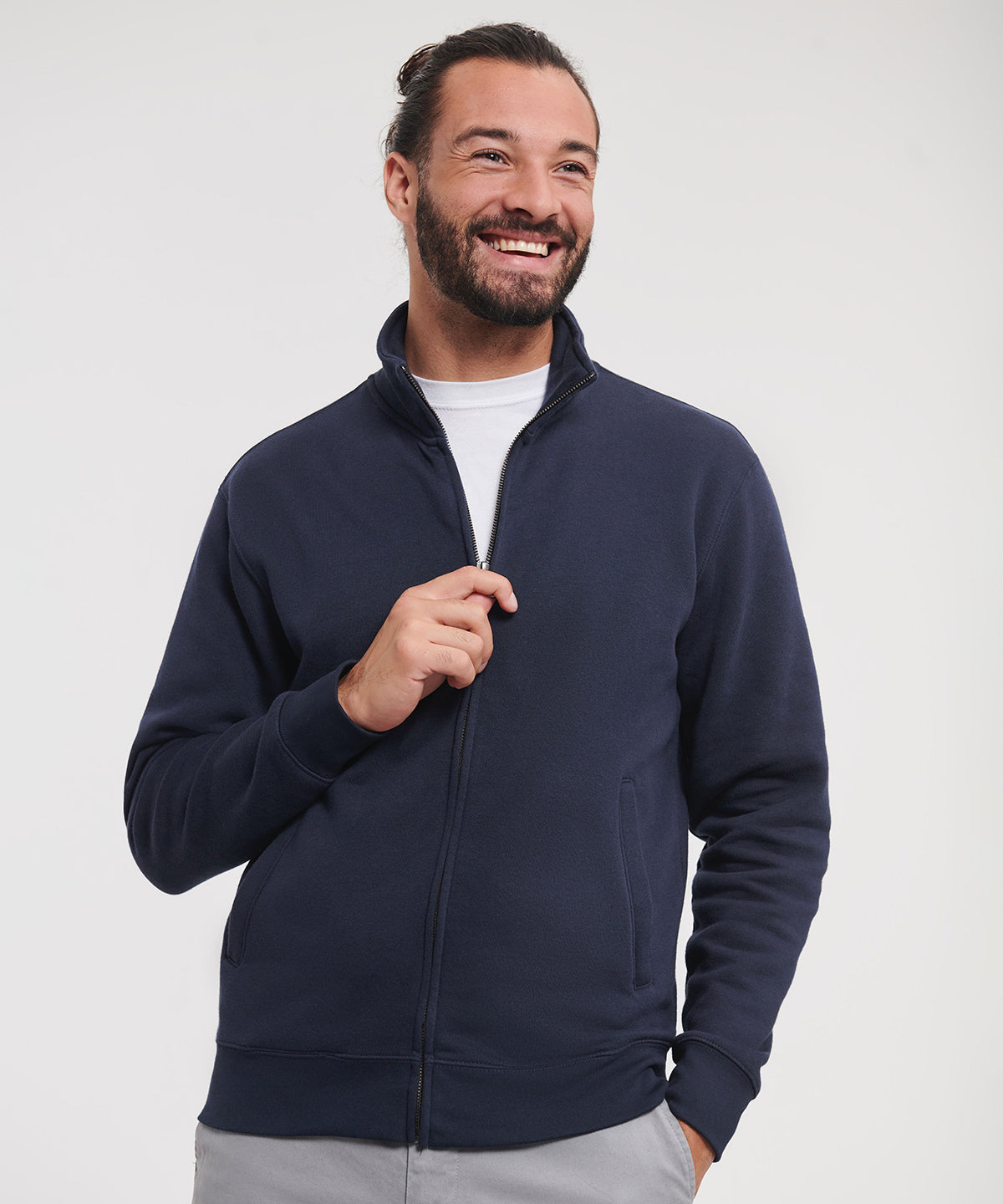 Authentic sweatshirt jacket | light oxford