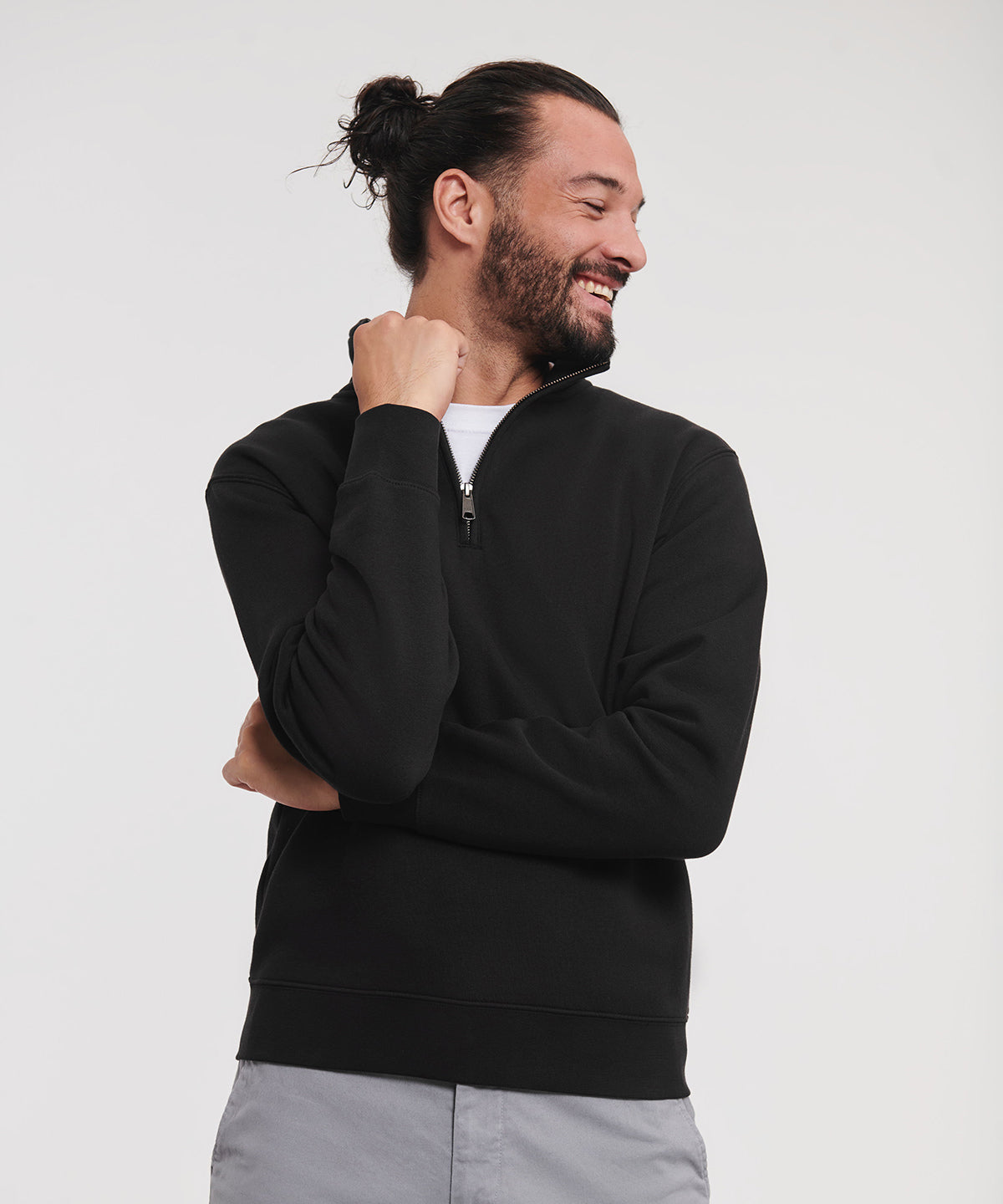 Authentic  zip sweatshirt | white