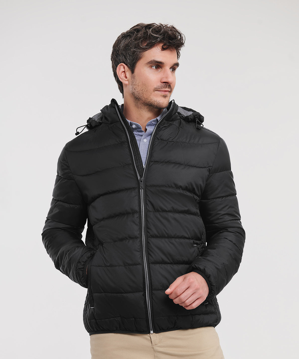 Hooded Nano jacket | french navy