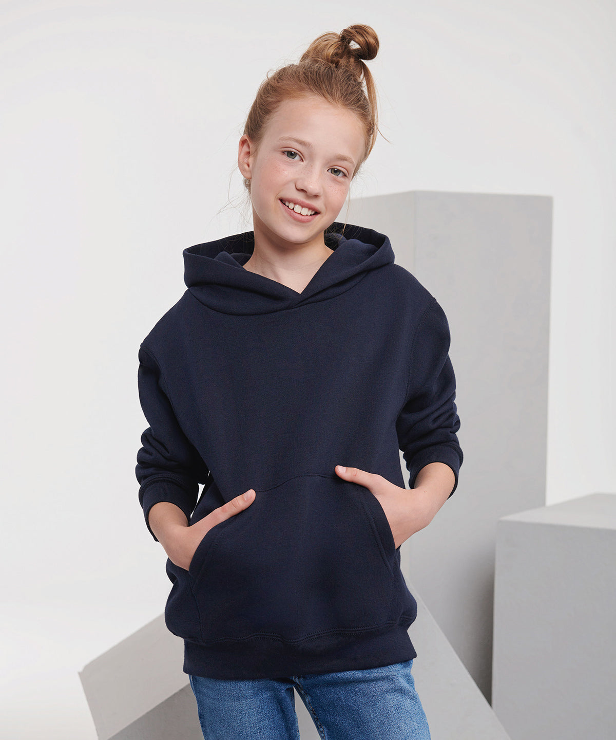 Kids hooded sweatshirt | french navy