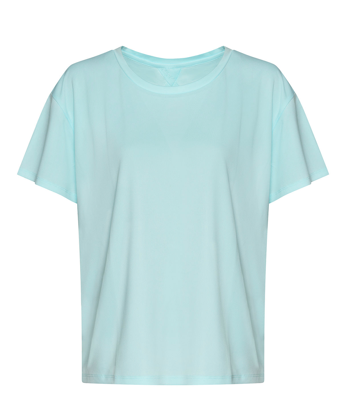 Womens open back T | mint