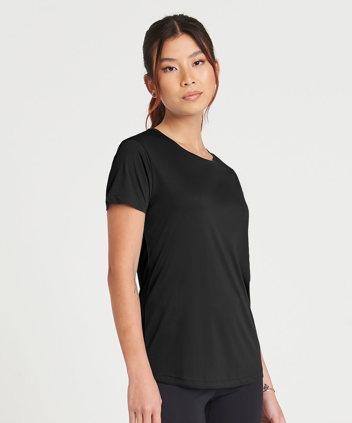 Womens cool smooth T | jet black