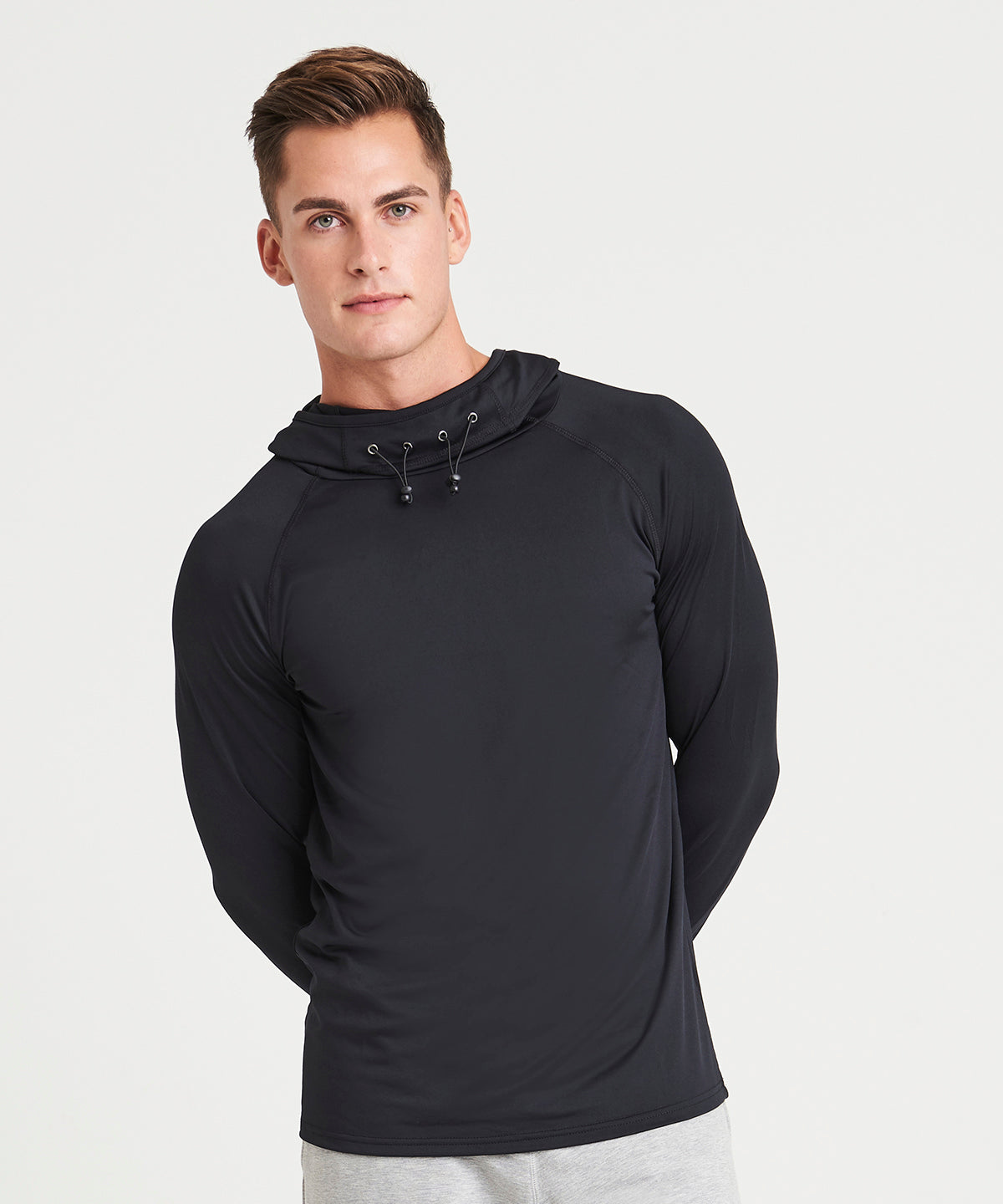 Cool cowl neck top | jet black