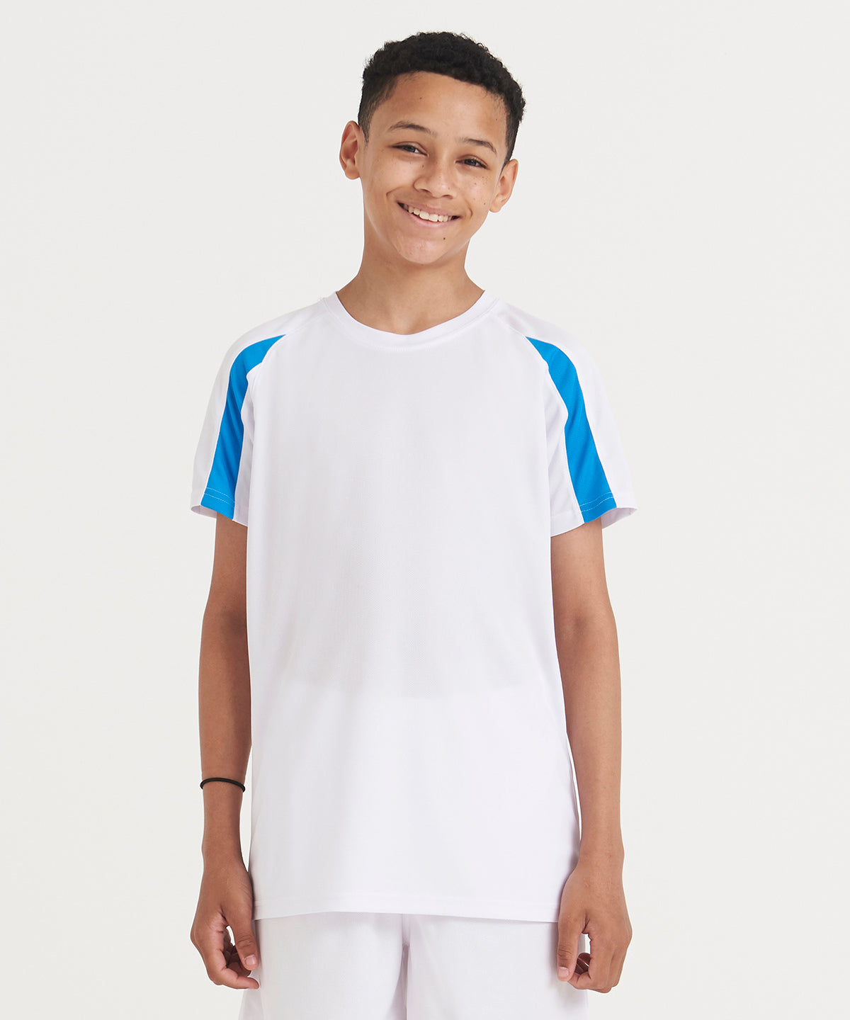 Kids contrast cool T | jet black/fire red