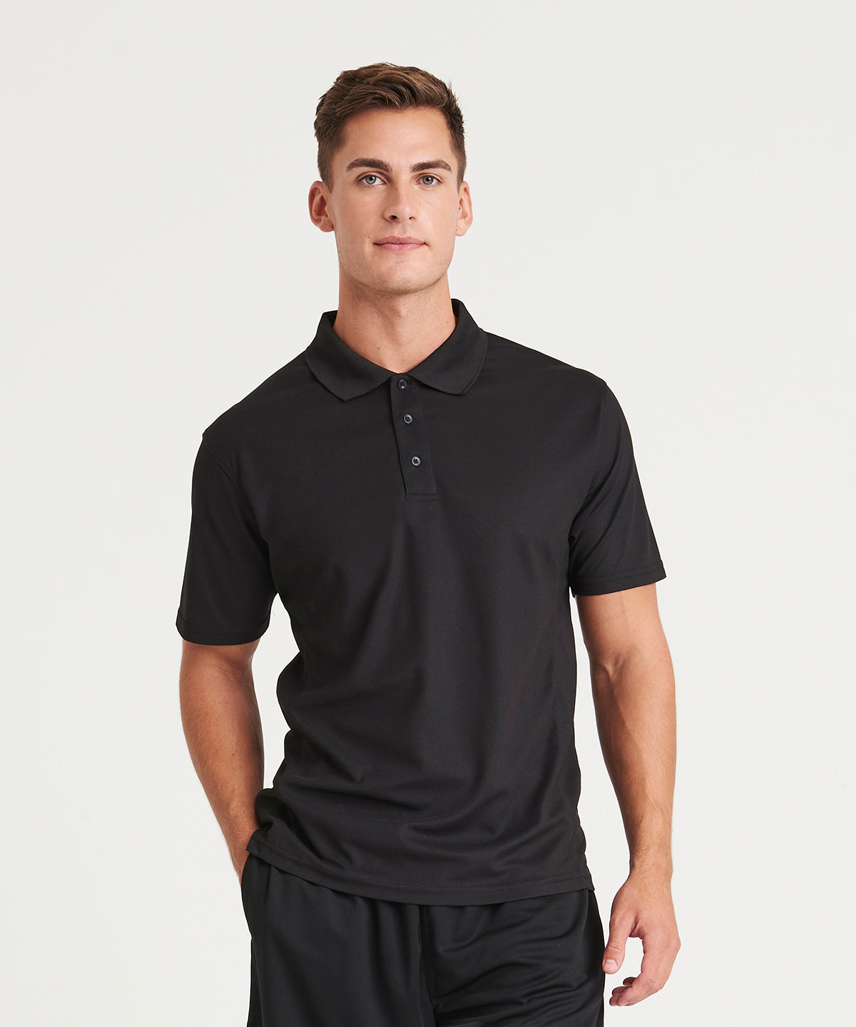 SuperCool performance polo | jet black