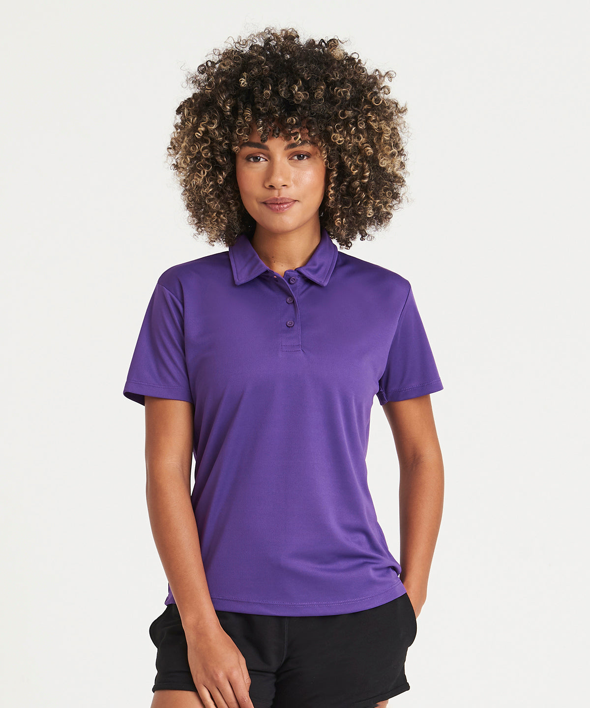 Womens cool polo | jet black