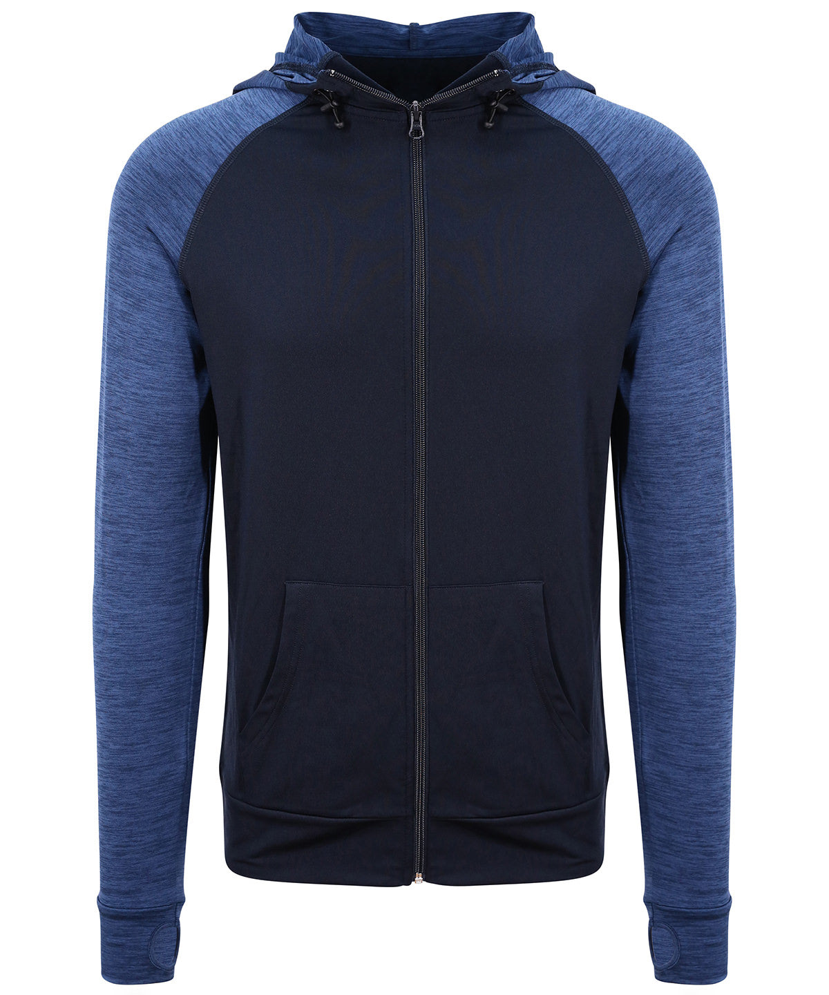 Cool contrast zoodie | navy/navy melange