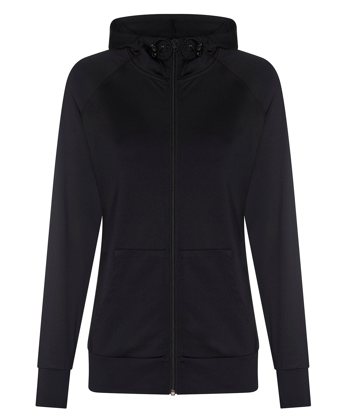 Womens cool contrast zoodie | Jet Black