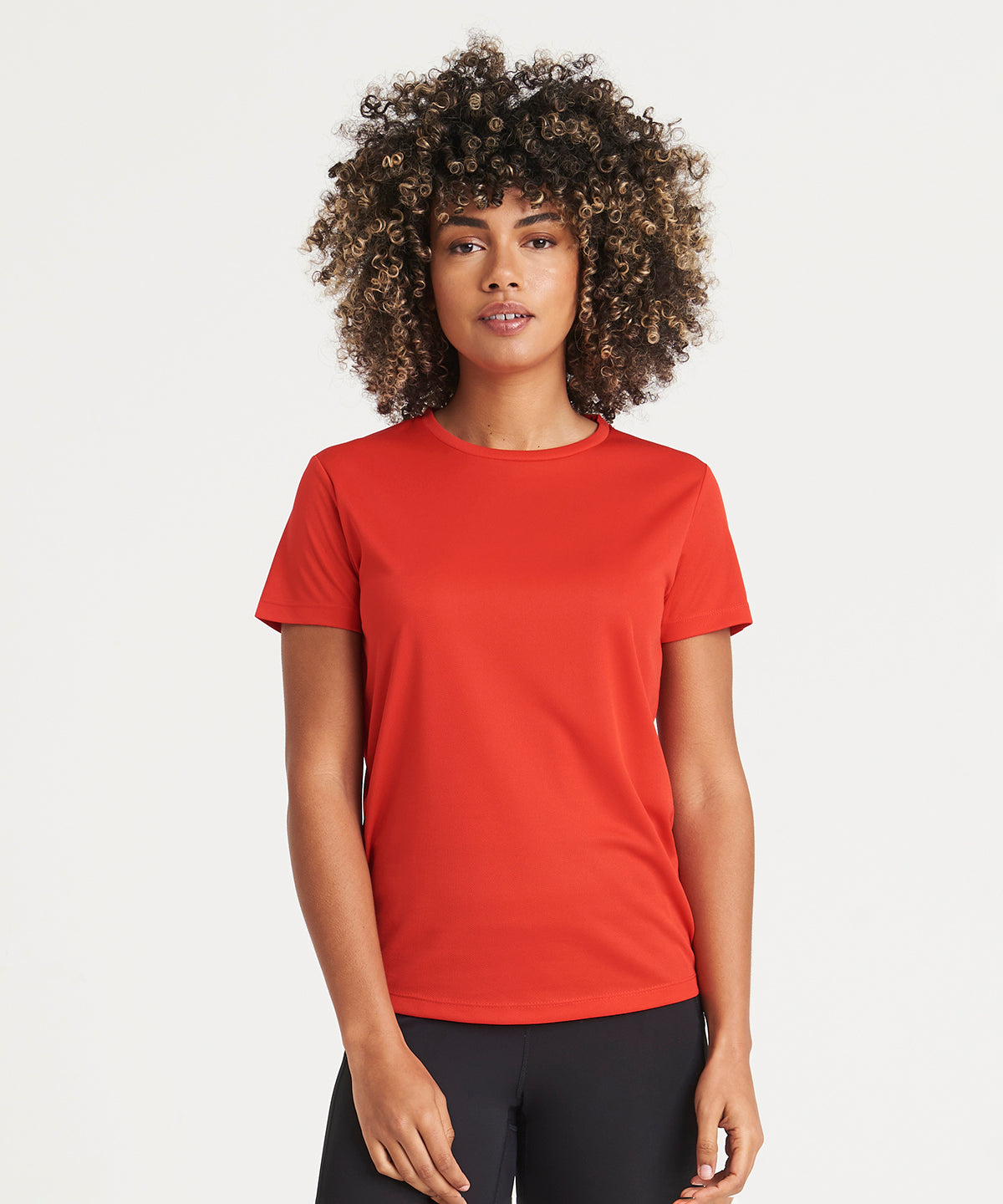 Womens recycled cool T | jet black