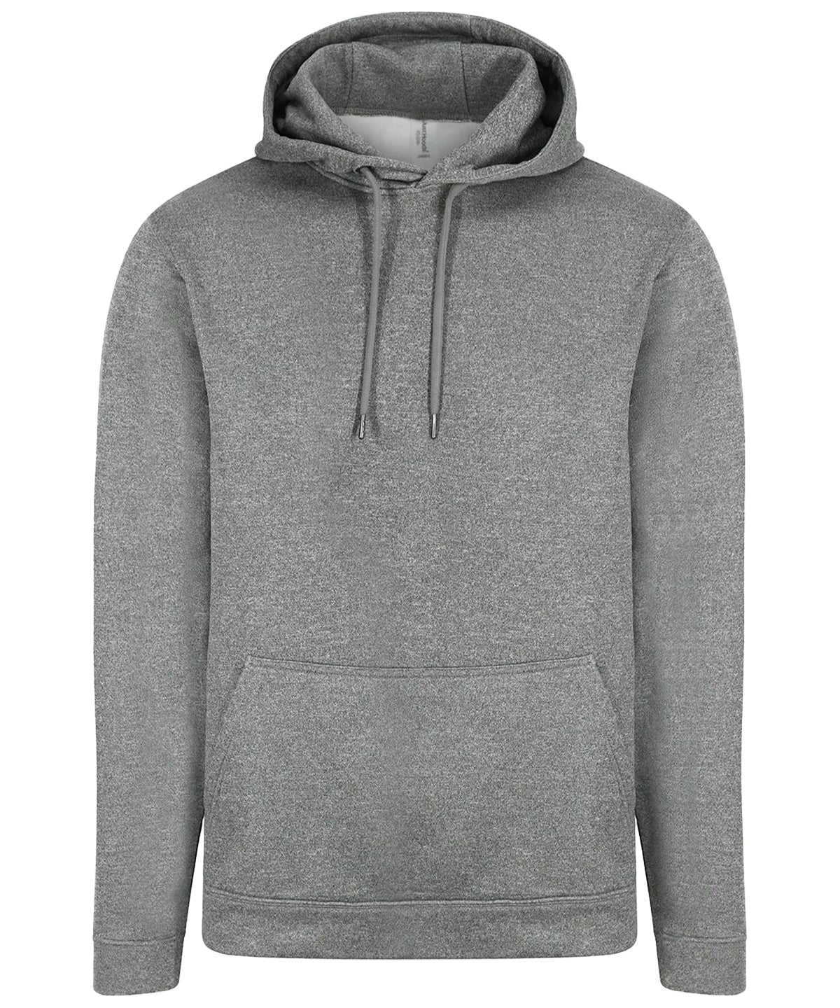 Sports polyester hoodie | grey melange