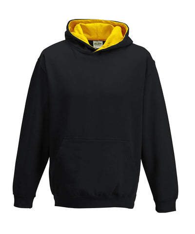 Kids varsity hoodie | jet black/gold