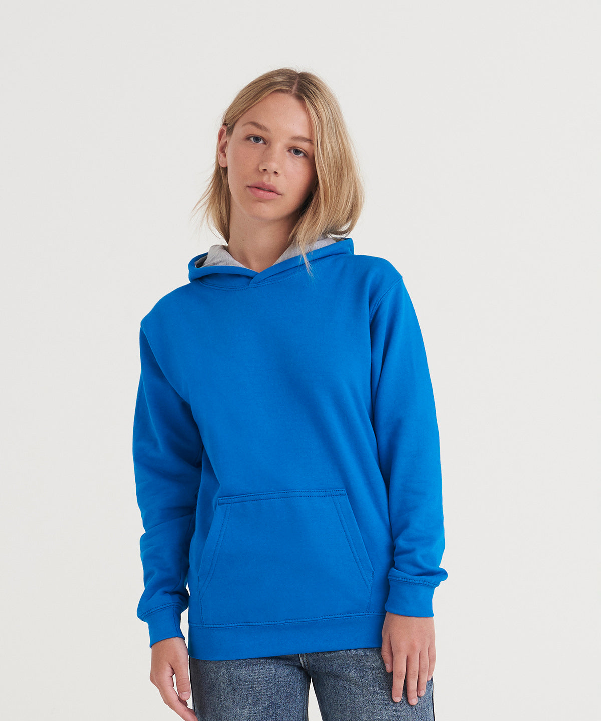 Kids varsity hoodie | jet black/orange crush