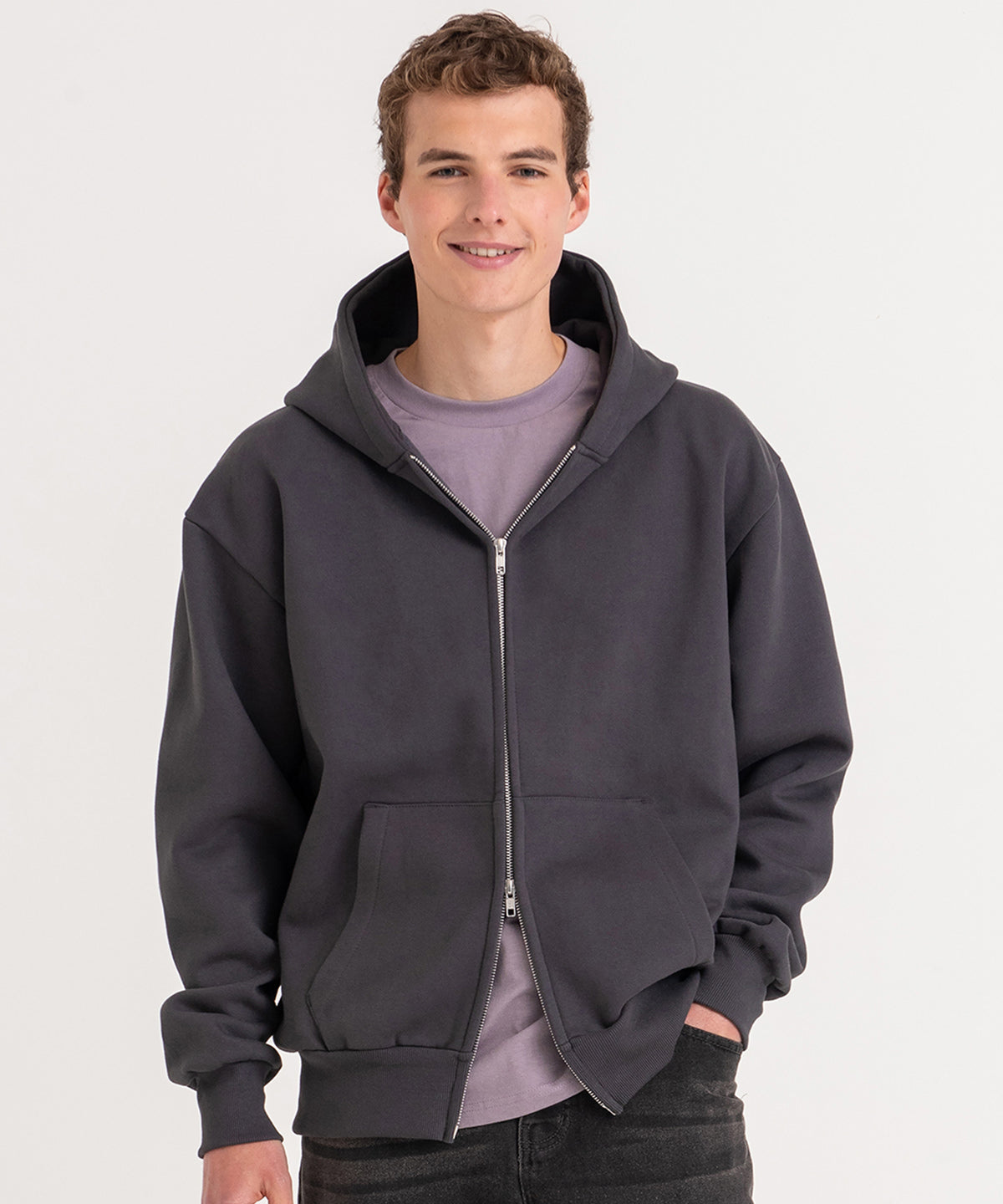 Signature heavyweight zoodie | heather grey