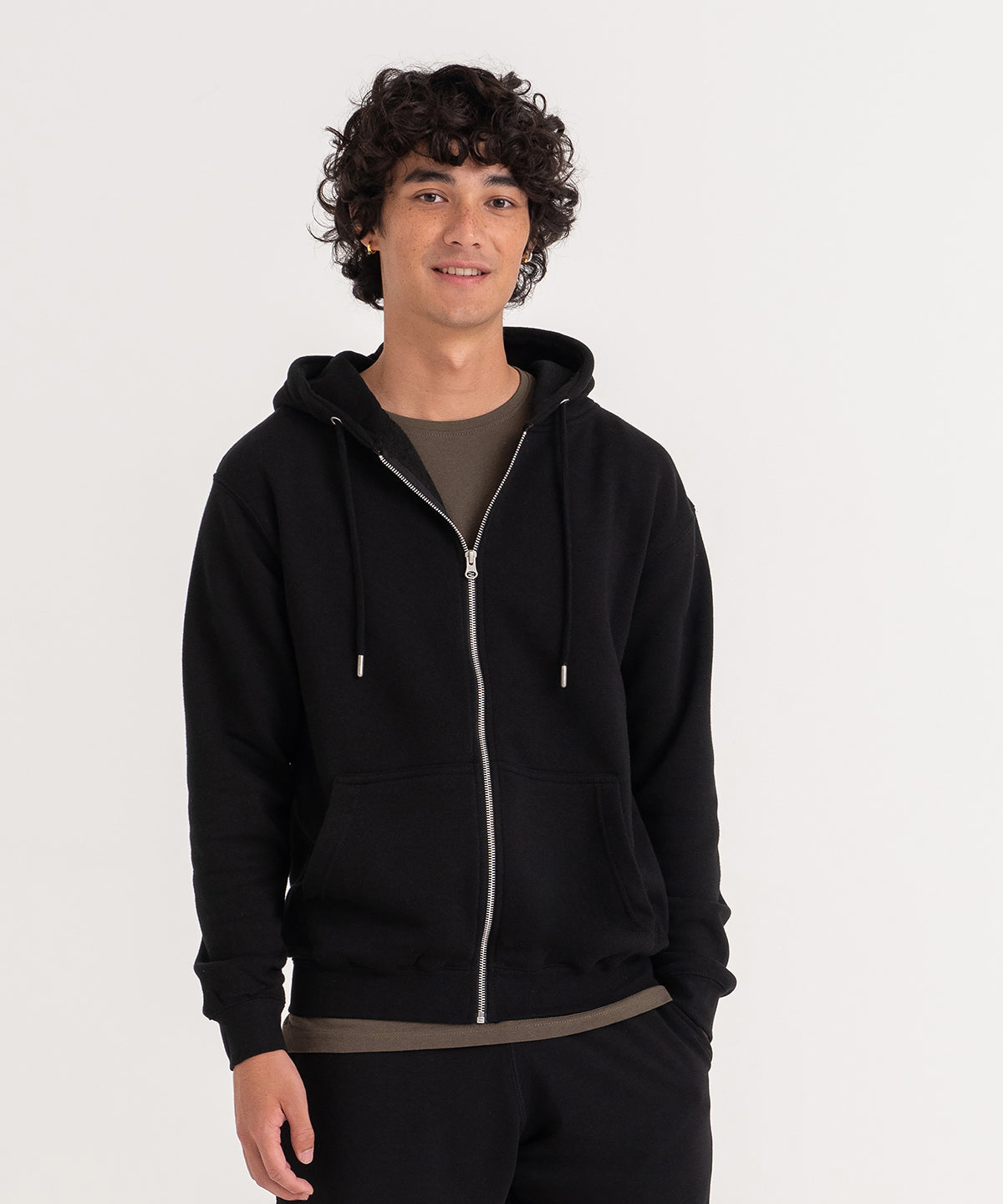 Organic zoodie | deep black