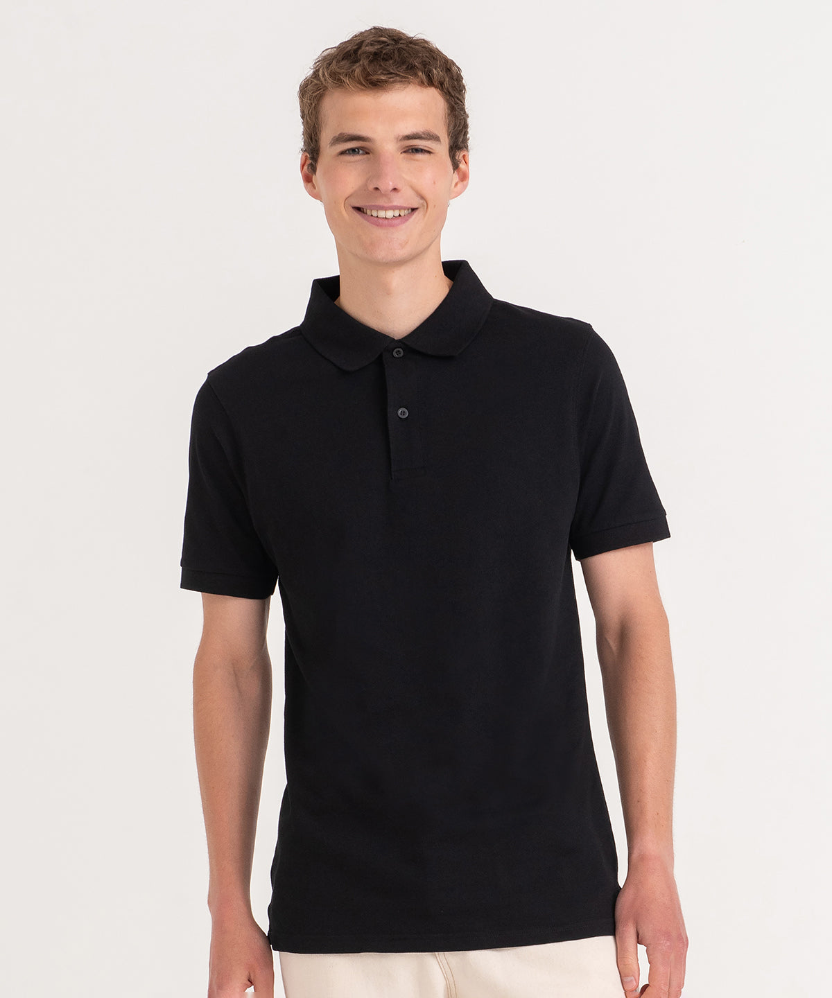 Stretch polo | black