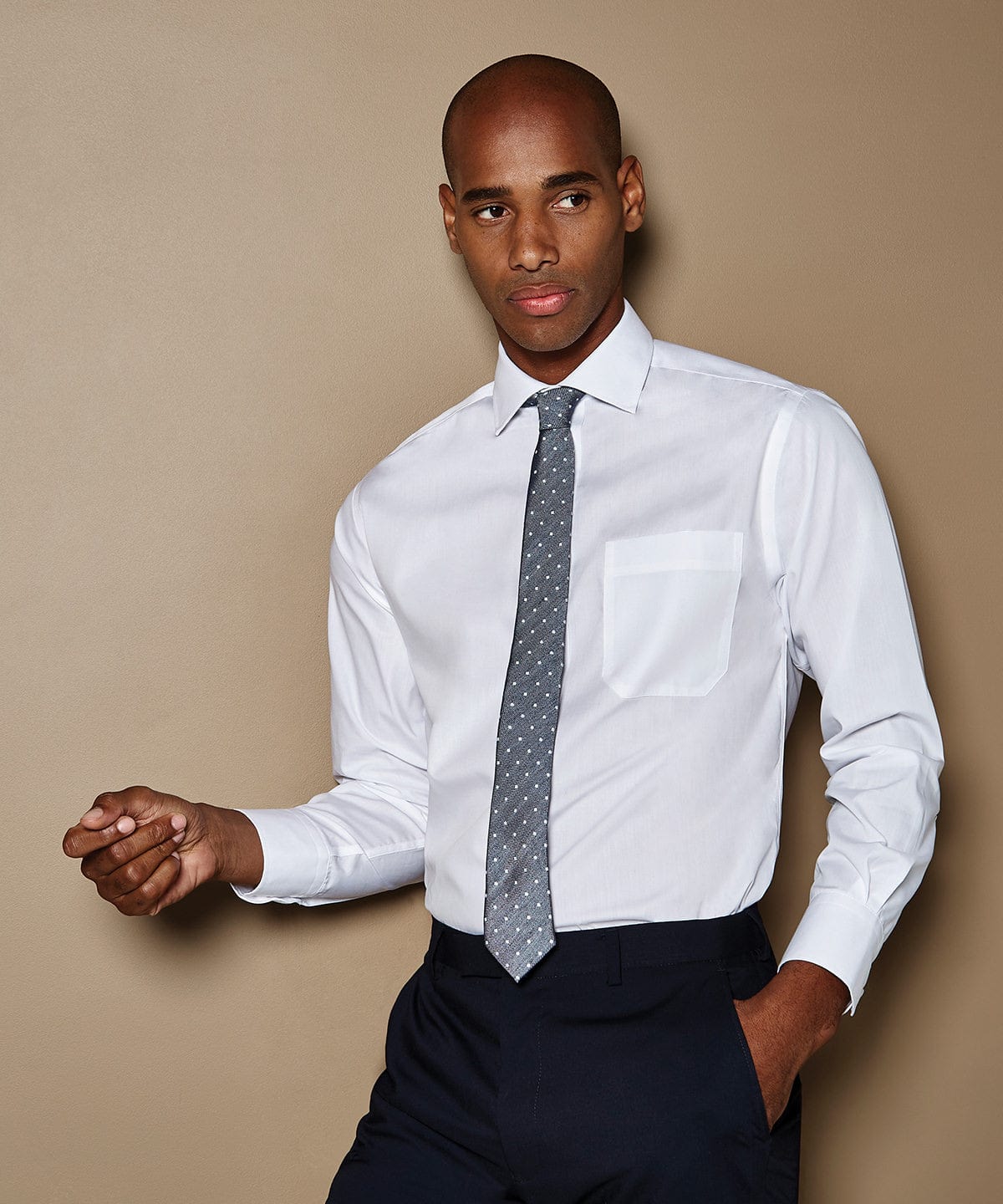 Premium non-iron corporate shirt long-sleeved (classic fit) | Light Blue
