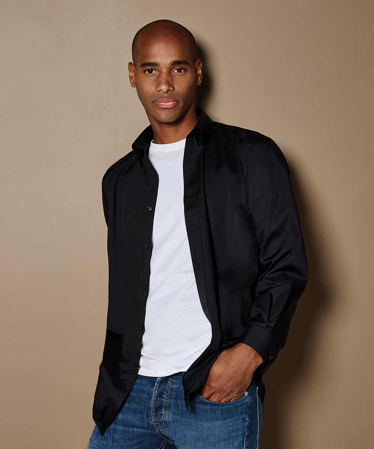 Workforce shirt long-sleeved (classic fit) | black