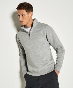 Regular fit -zip sweatshirt | black