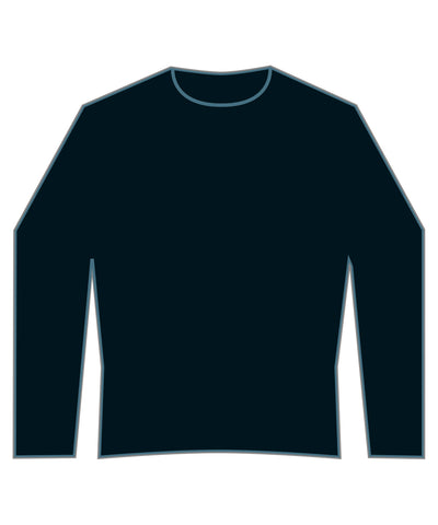 Regular fit piqu sweatshirt | black