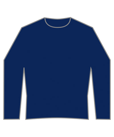 Regular fit piqu sweatshirt | navy