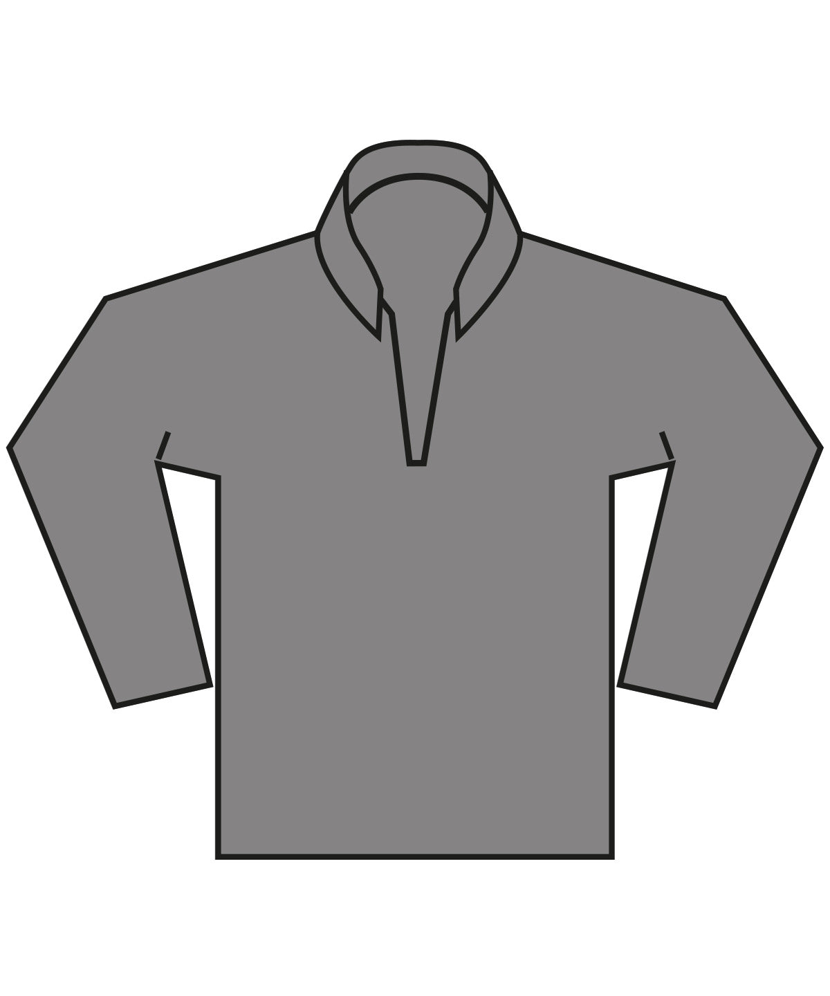 Regular fit 1/4-zip piqu sweatshirt | dark grey