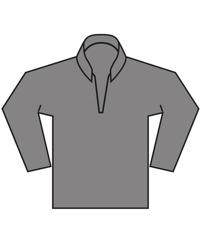 Regular fit 1/4-zip piqu sweatshirt | dark grey