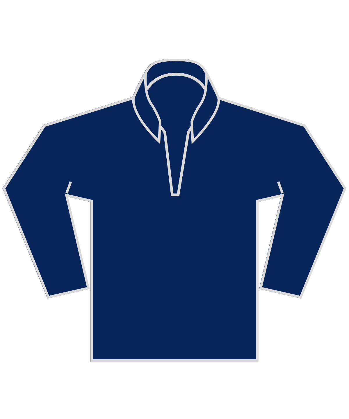 Regular fit 1/4-zip piqu sweatshirt | navy