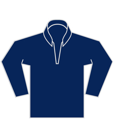 Regular fit 1/4-zip piqu sweatshirt | navy