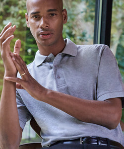 Klassic polo with Superwash® 60C (classic fit) | black