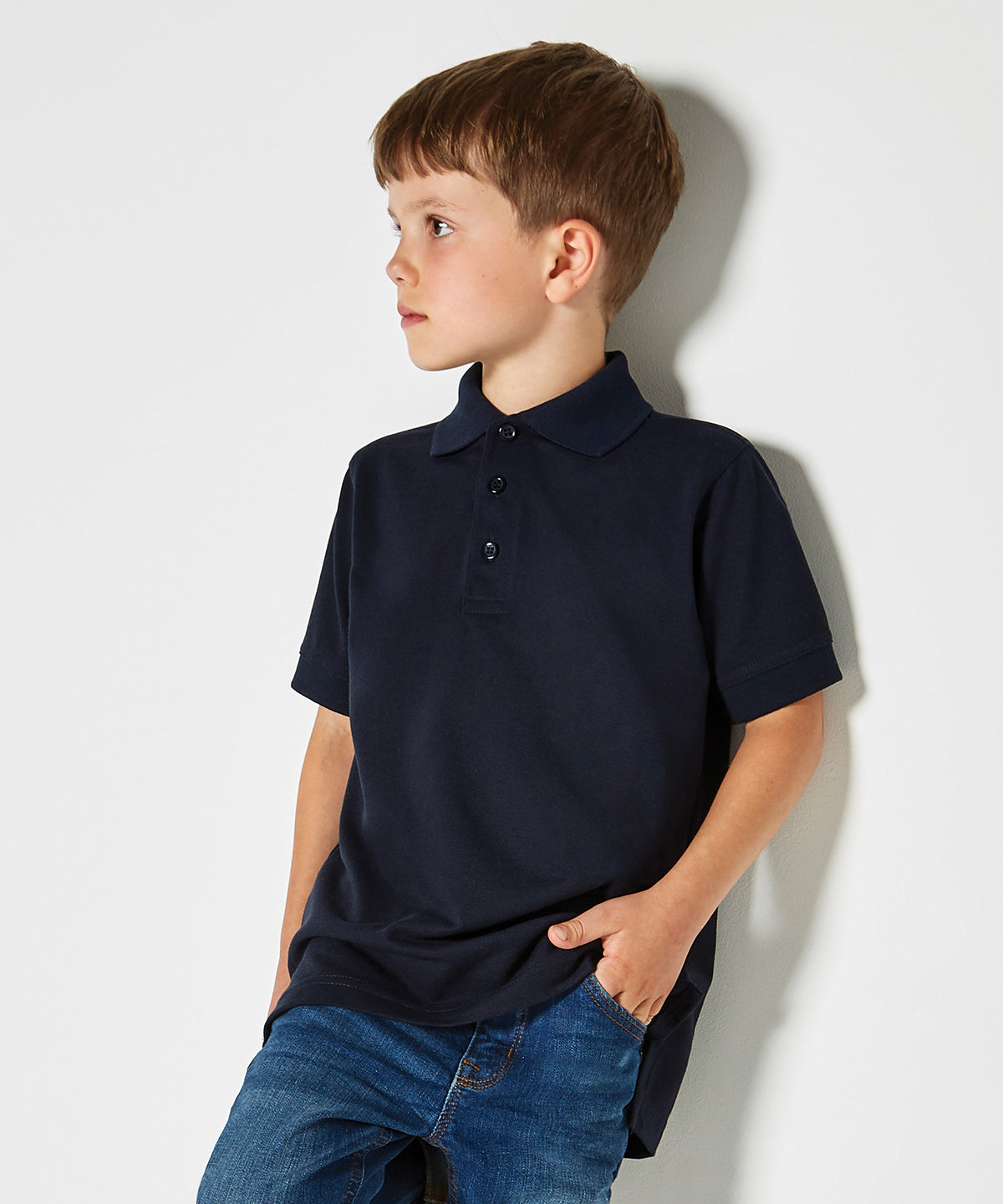 Klassic polo kids with Superwash® 60C (classic fit) | canary