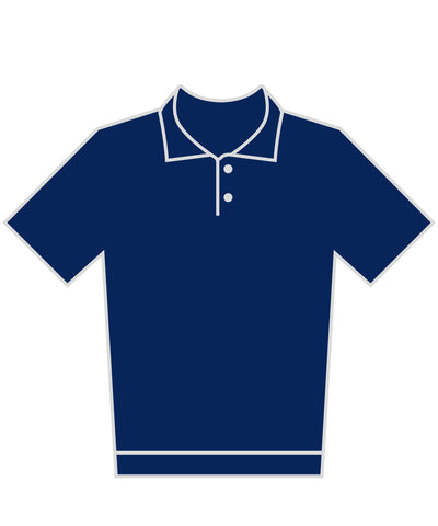 Regular fit recycled Superwash® 60C polo | navy