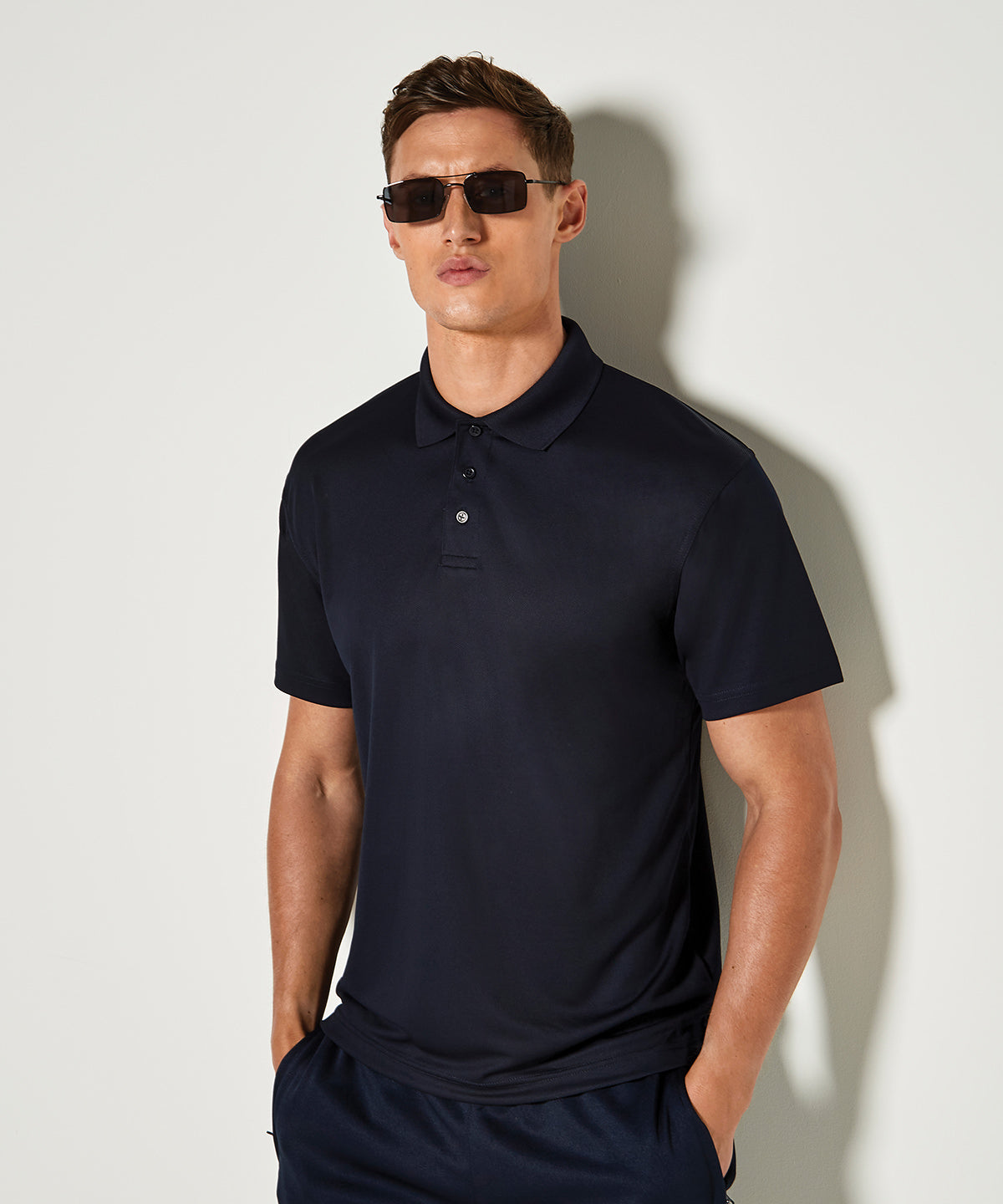 Regular fit Cooltex® plus micro mesh polo | black