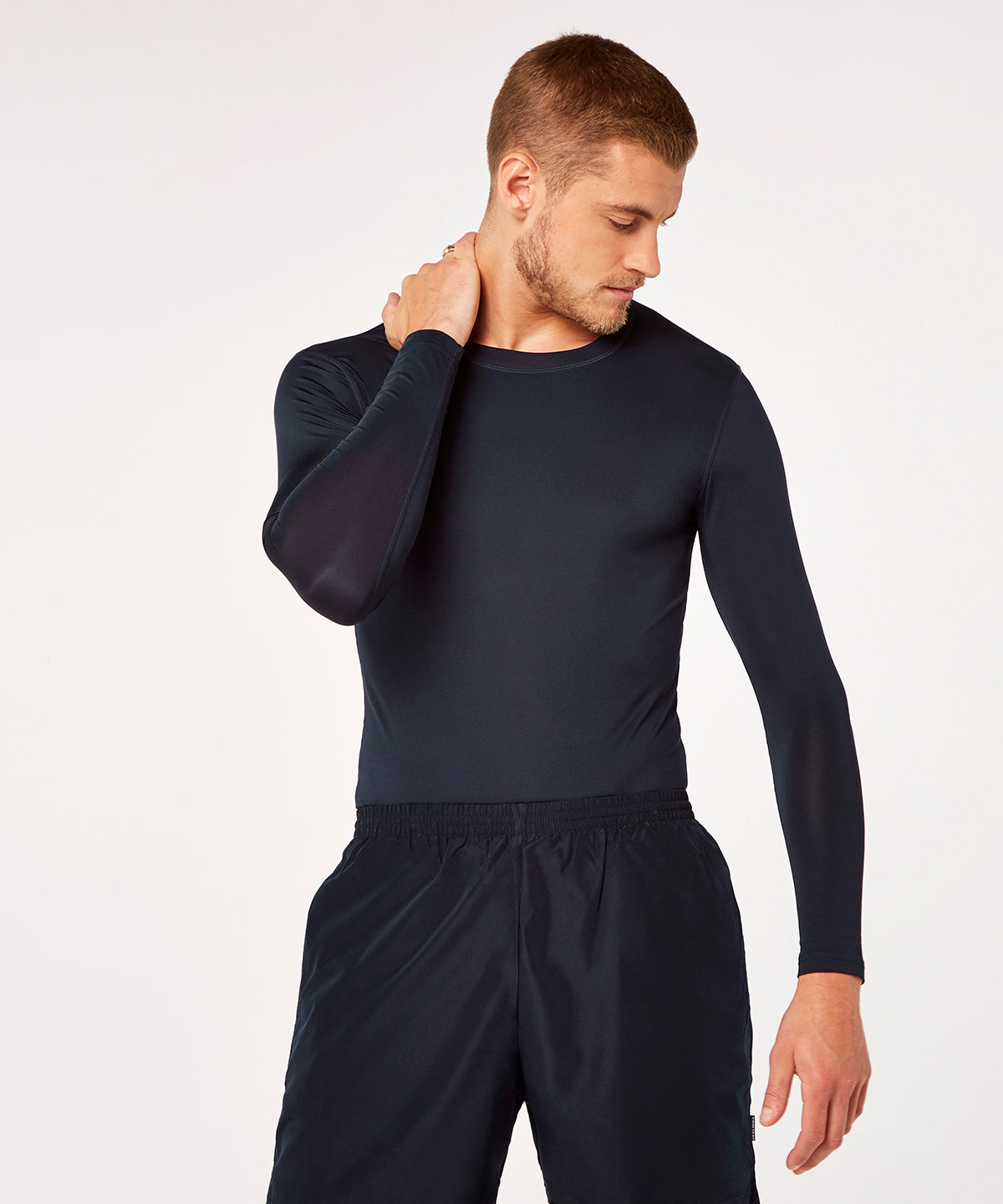 Gamegear® Warmtex® baselayer long sleeve (slim fit) | Black