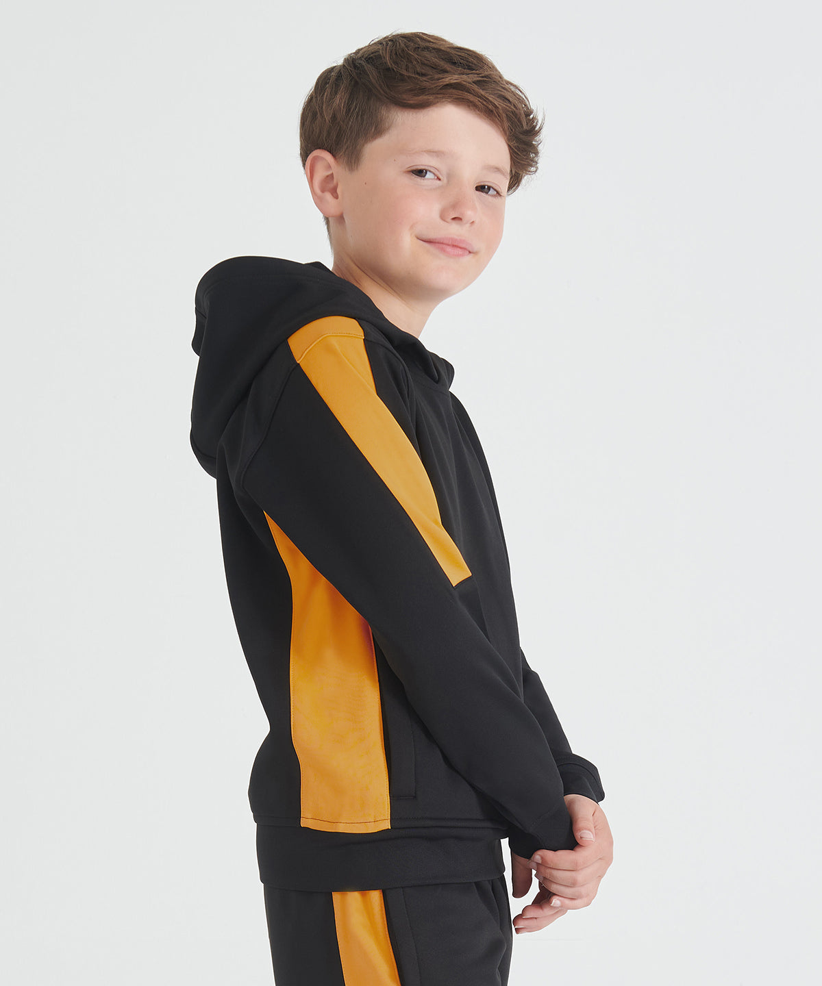 Kids team hoodie | black/red