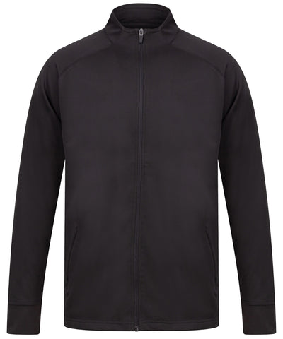 Knitted tracksuit top | black