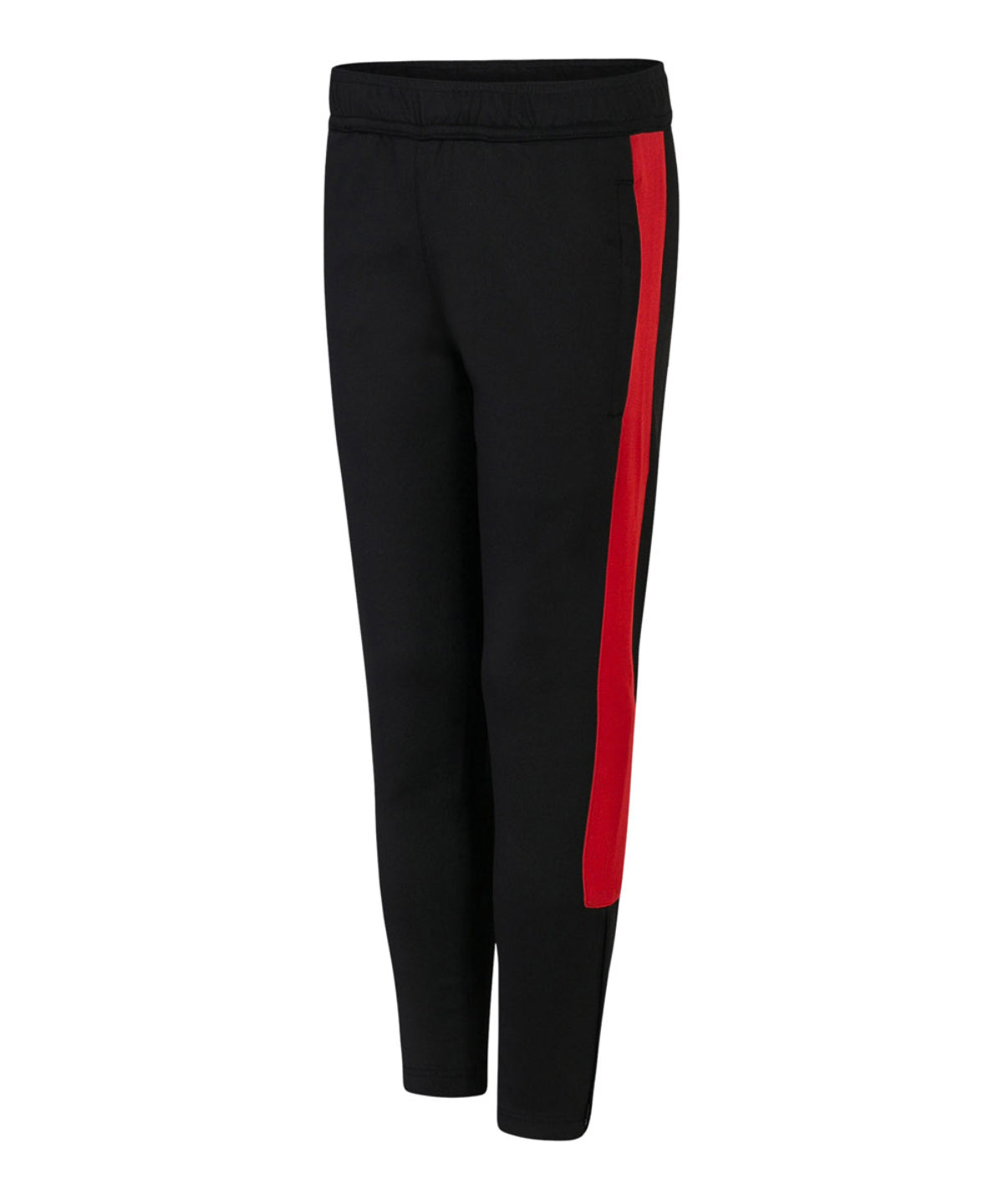 Kids knitted tracksuit pants | black/red