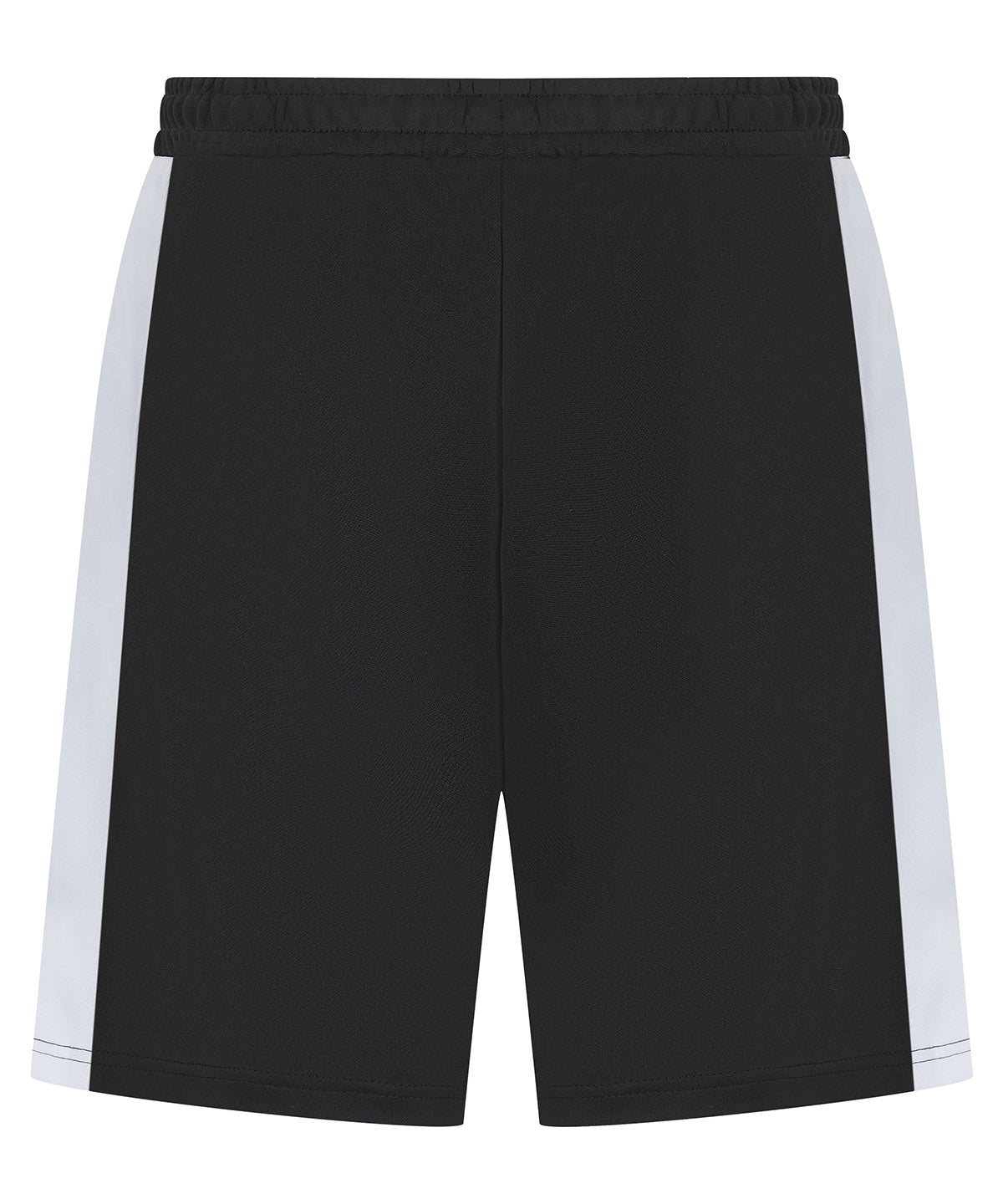 Kids knitted shorts with zip pockets | black/white