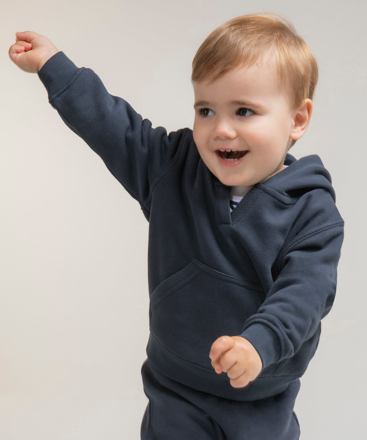 Toddler hooded sweatshirt with kangaroo pocket | navy