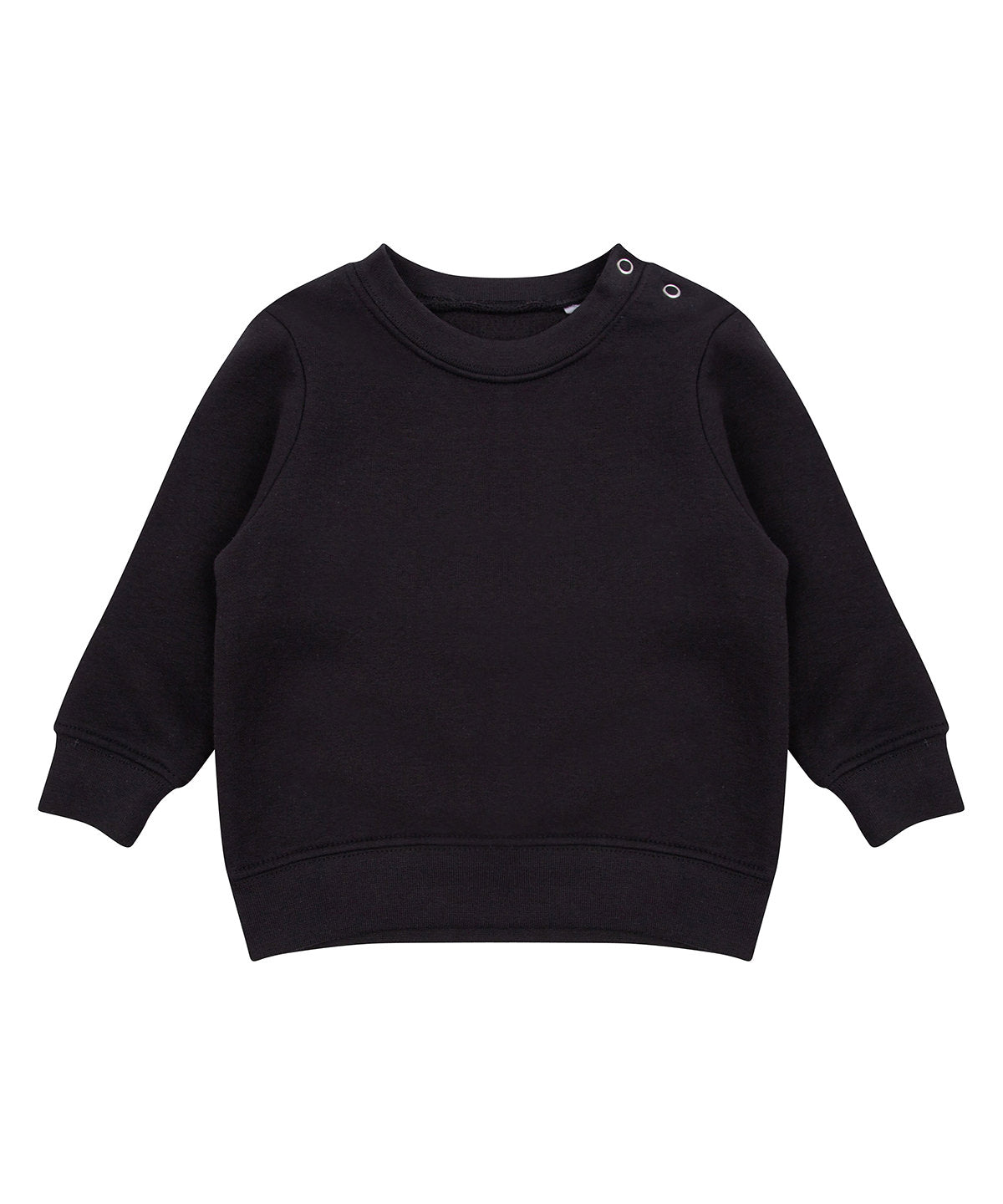 Crew neck sweatshirt with shoulder poppers | navy