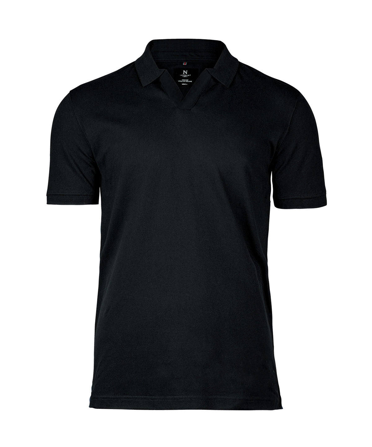 Harvard v-neck  stretch deluxe polo | Black